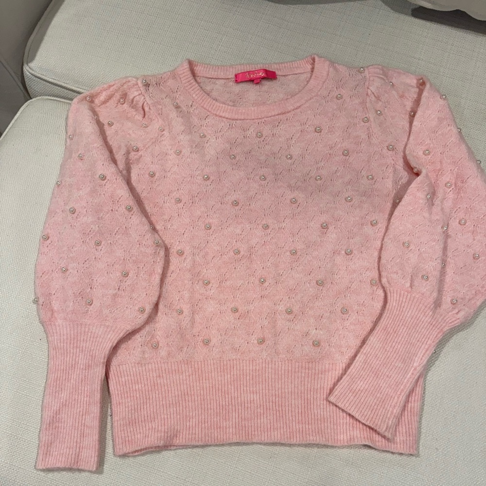 Lilly Pulitzer Pink Crew Neck Sweater